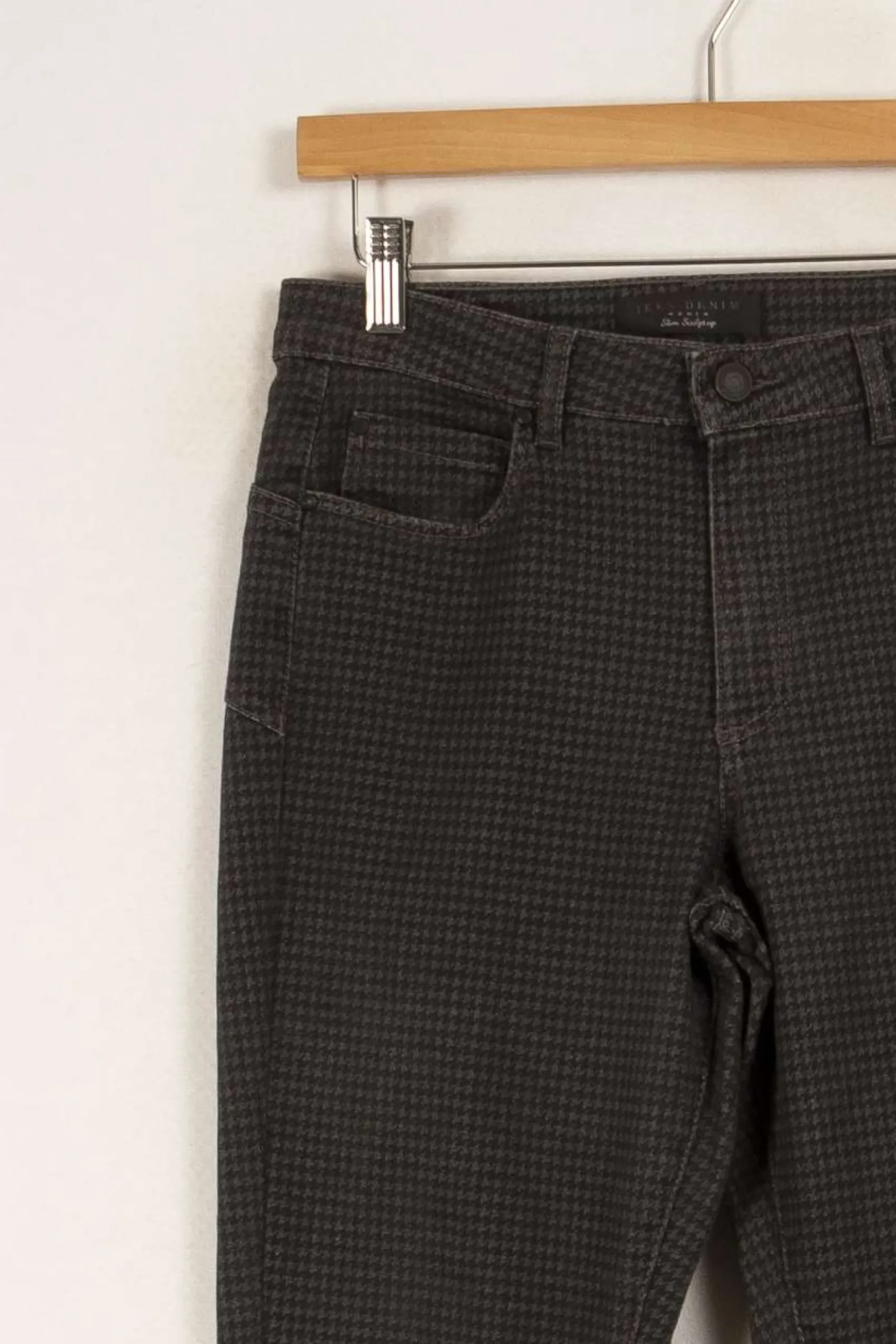 Online IKKS Pantalon gris foncé - Taille M/38 Noir