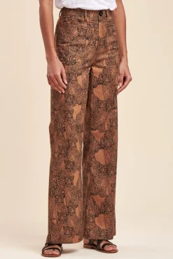 Hot La Fée Maraboutée Pantalon imprimé coton biologique - XL/42 Multicolore