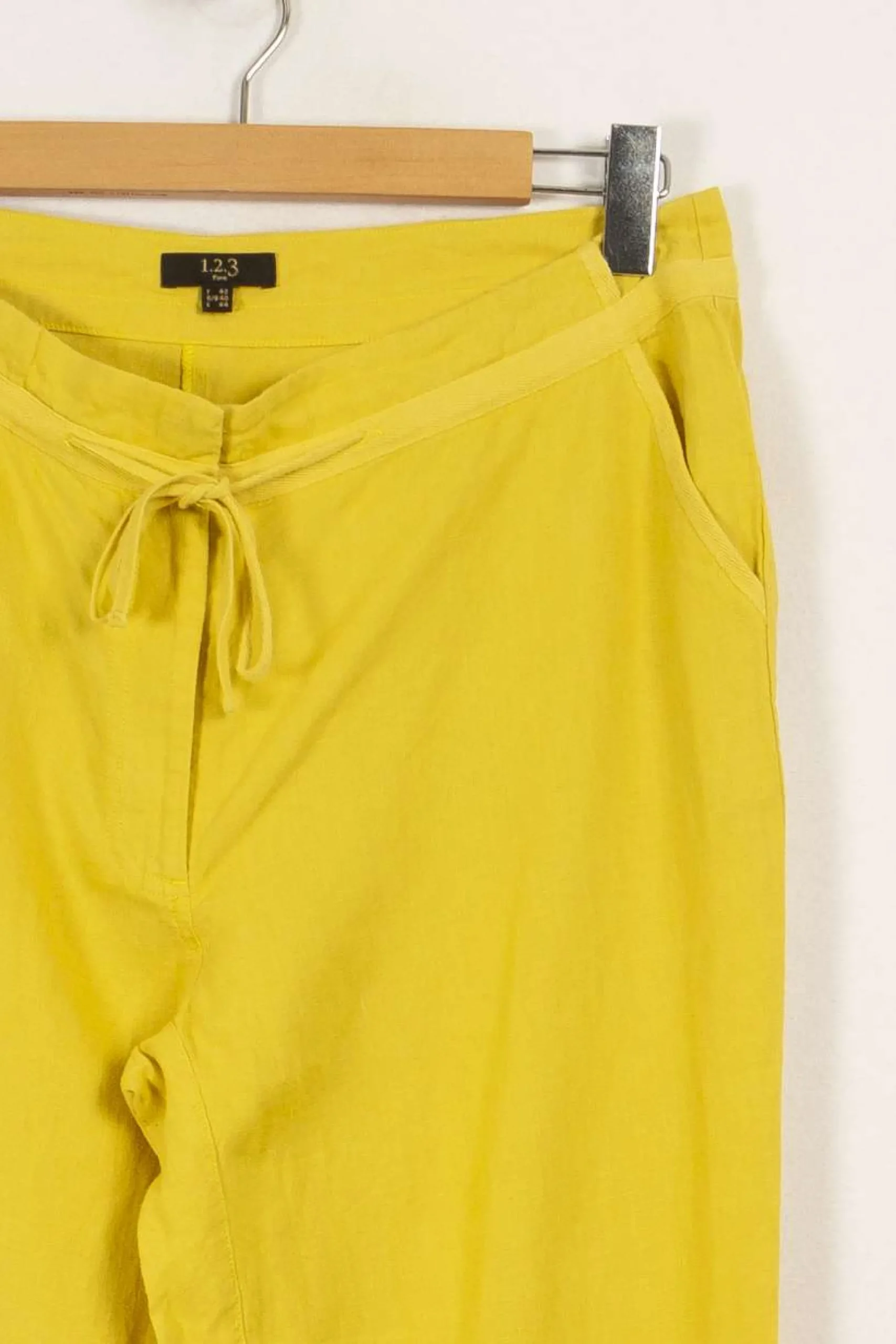 Fashion Maison 123 Pantalon - Taille XL/42 Jaune