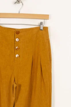Cheap Des petits hauts Pantalon moutarde - Taille M/38 Jaune