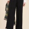 Cheap La Fée Maraboutée Pantalon jersey plissé - S/36 Noir