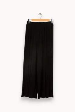 Cheap La Fée Maraboutée Pantalon jersey plissé - S/36 Noir