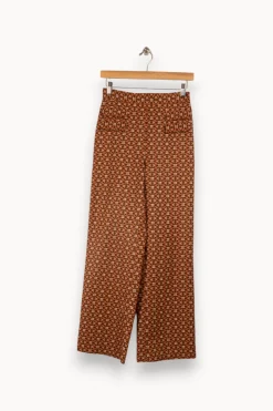 Flash Sale et Paris Pantalon à motifs - Taille XS/34 Marron