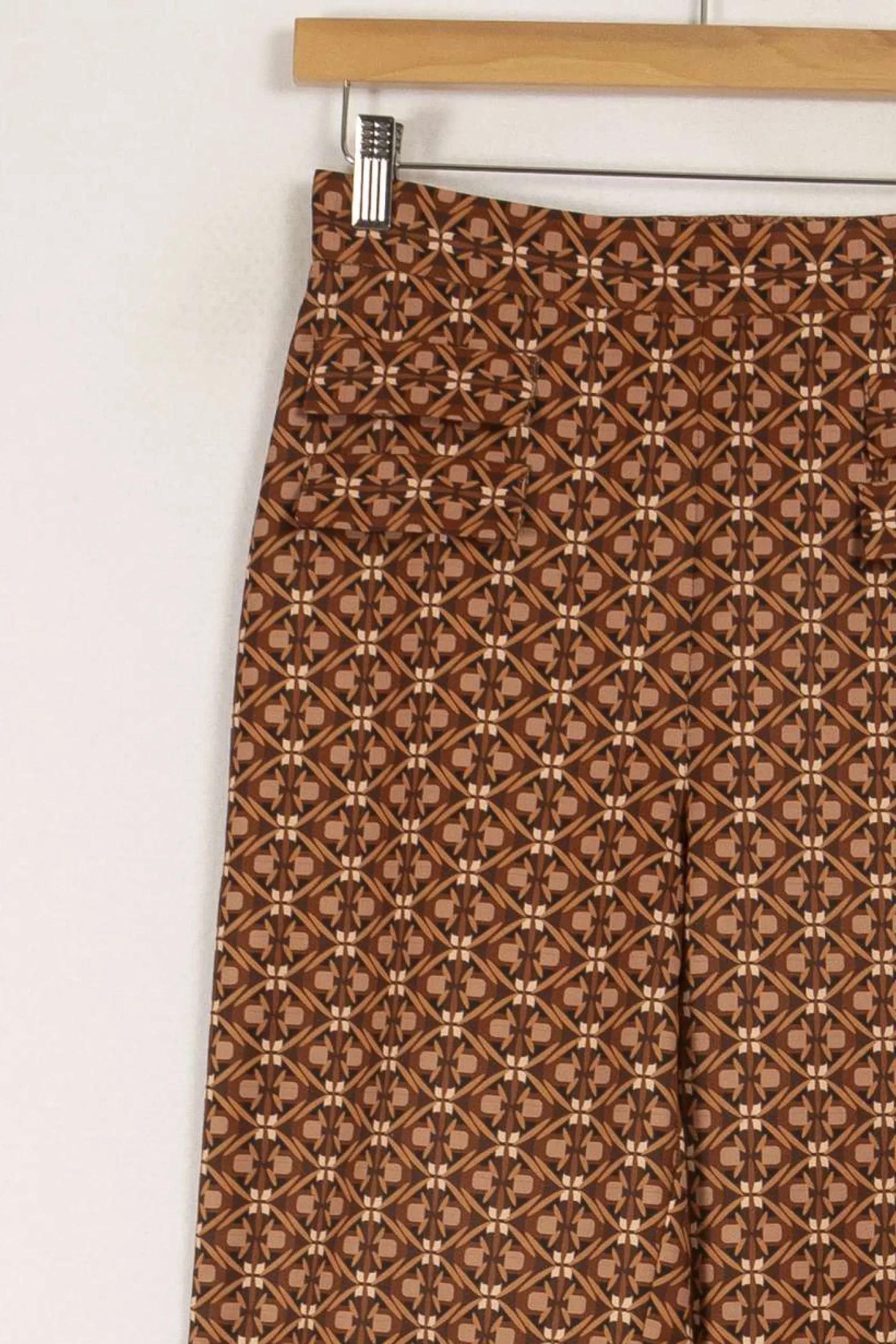 Flash Sale et Paris Pantalon à motifs - Taille XS/34 Marron