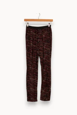 Best Sale American Vintage Pantalon multicolore - Taille XS/34 Bordeaux