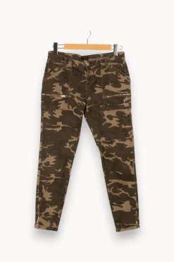 Outlet IKKS Pantalon multicolore - Taille L/40 Vert