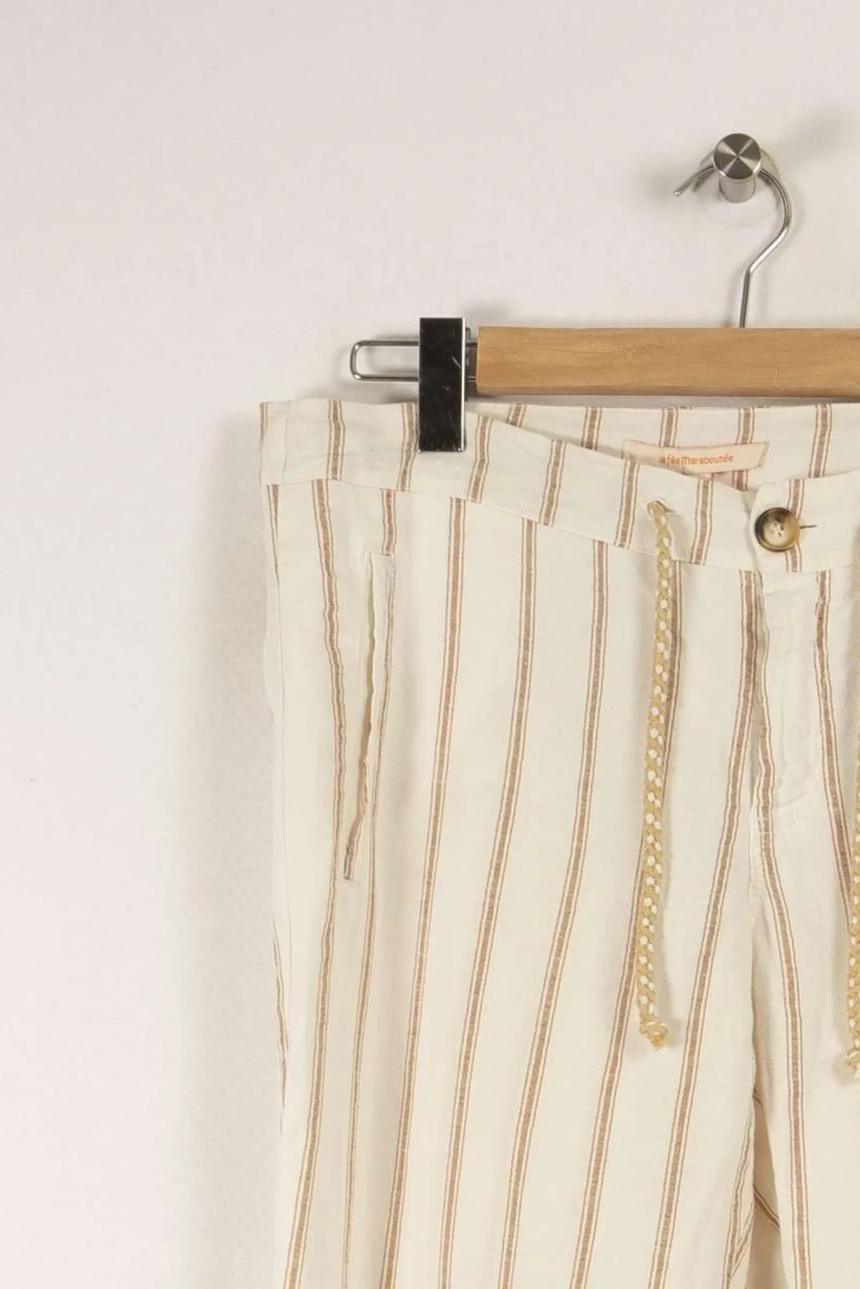 Outlet La Fée Maraboutée Pantalon multicolore - Taille M/38 Blanc