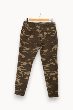 Outlet IKKS Pantalon multicolore - Taille L/40 Vert