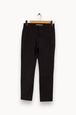 Fashion Sud express Pantalon et violet - Taille S/36 Noir