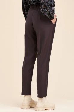 Cheap La Fée Maraboutée Pantalon pied de puce taille élastiquée - 40 Marron