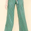Online La Fée Maraboutée Pantalon rayé - L/40 Vert