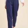 New La Fée Maraboutée Pantalon taille élastiquée en gaze de coton - S/36 Blanc
