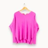 Fashion Absolut Cashmere Poncho 100% cashmere - S/36 Violet