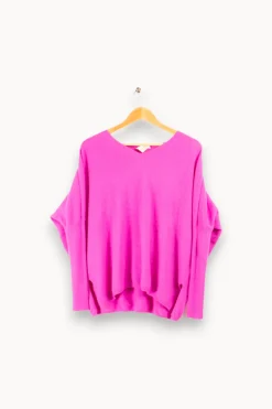 Fashion Absolut Cashmere Poncho 100% cashmere - S/36 Violet
