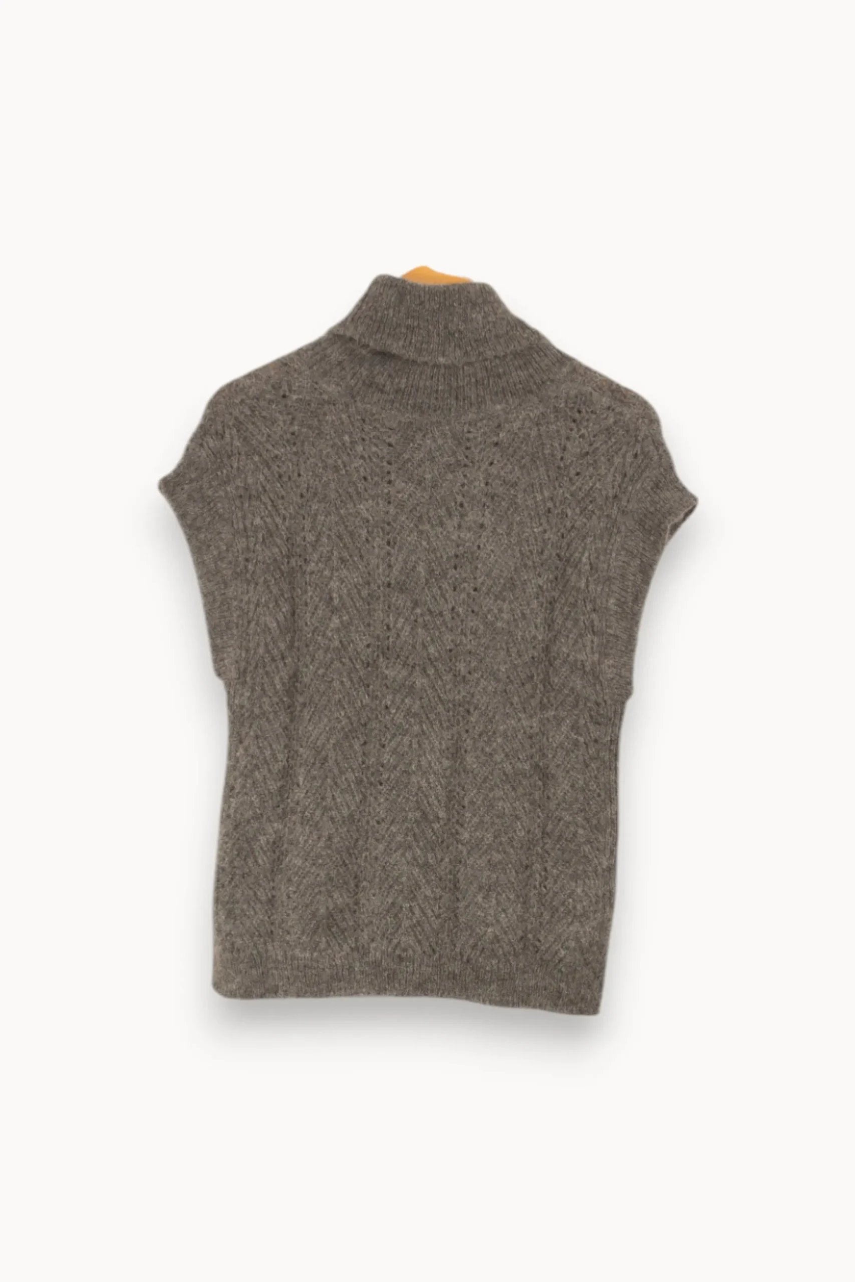 Store Caroll Pull à col roulé sans manches - Taille XS/34 Gris