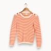 Sale Des petits hauts Pull à rayures - Taille S/36 Multicolore