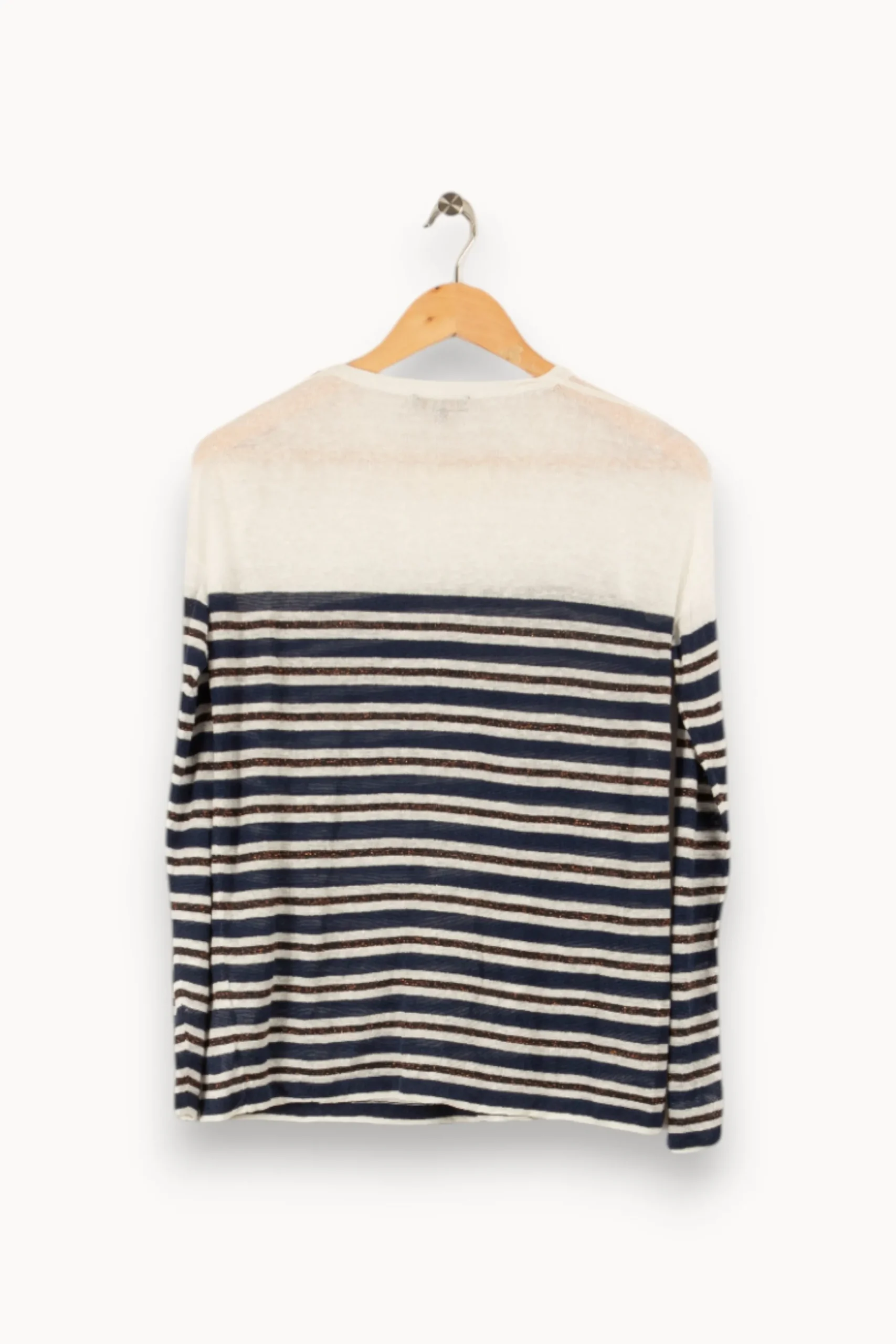 Cheap Caroll Pull à rayures bleu et blanc - Taille XS/34 Multicolore