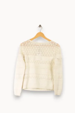 Outlet Sézane Pull - XS/34 Blanc