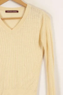 Clearance Comptoir des Cotonniers Pull - Taille XS/34 Beige