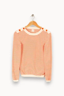 Store Des petits hauts Pull Blaise - XS/34 Orange