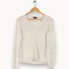 Hot Caroll Pull - Taille XS/34 Blanc