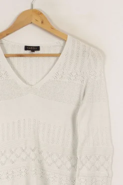 Hot Caroll Pull - Taille XS/34 Blanc