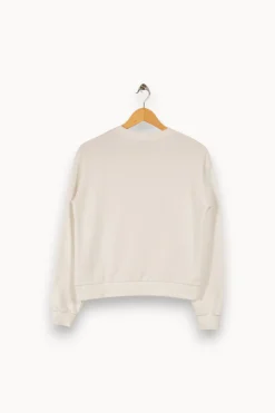 Outlet La Fée Maraboutée Pull avec détails - Taille XS/34 Blanc