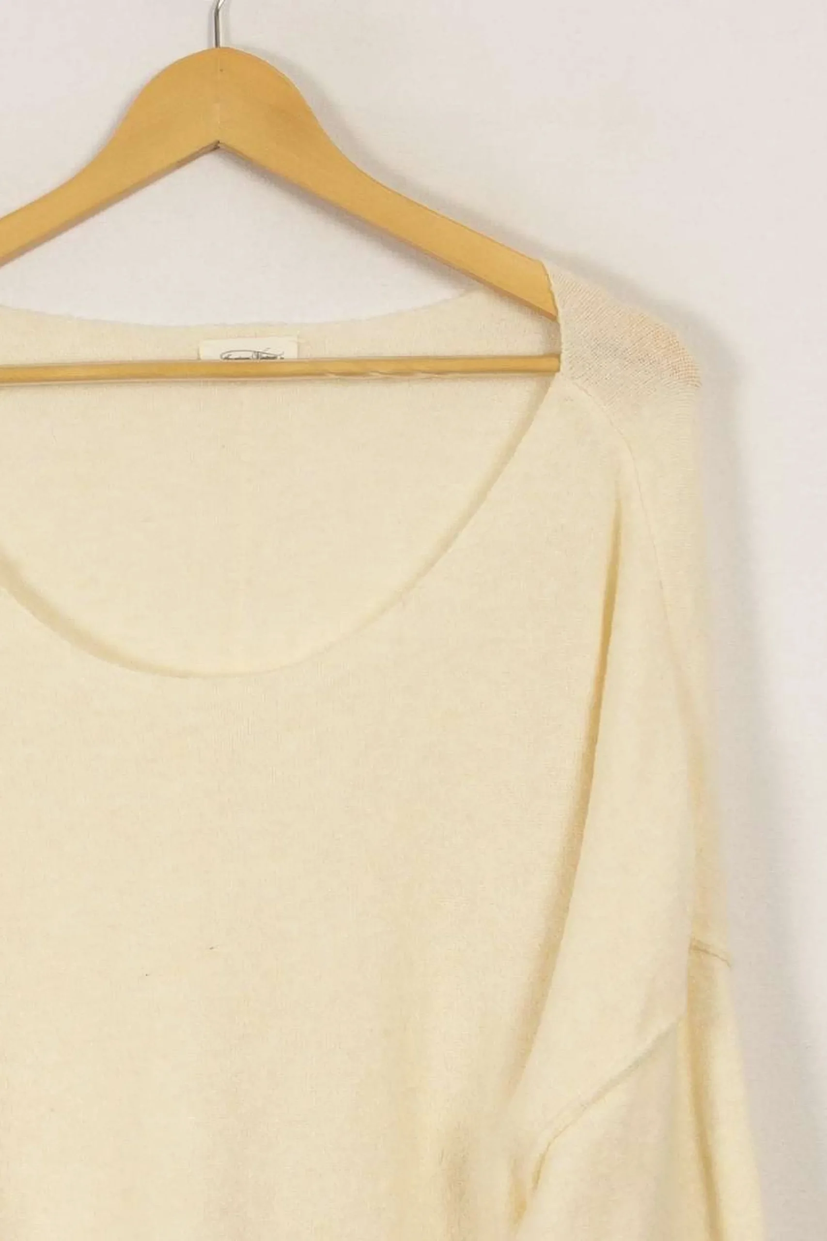 Hot American Vintage Pull cassé - Taille L/40 Blanc