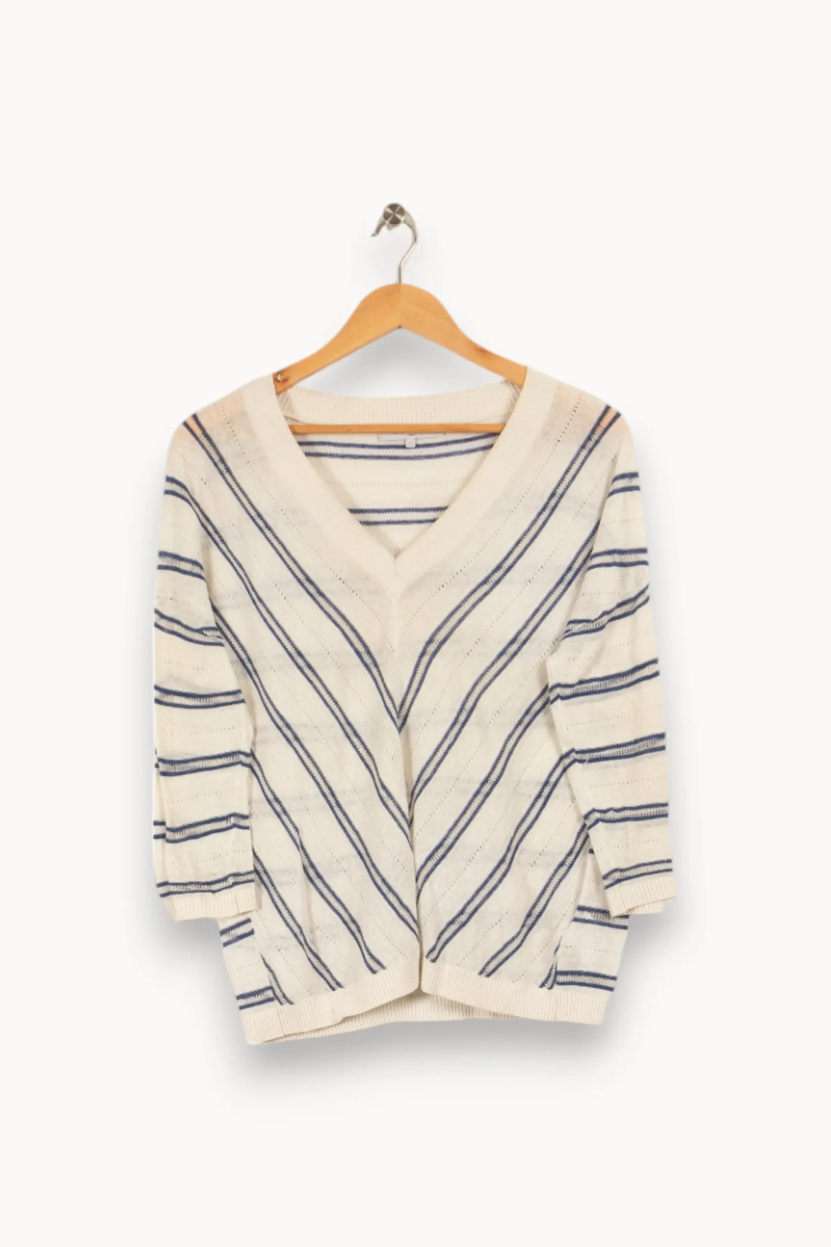 Store Gerard Darel Pull et bleu - Taille S/36 Blanc
