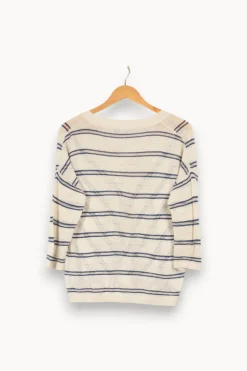 Store Gerard Darel Pull et bleu - Taille S/36 Blanc