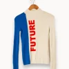 Online From Future Pull blanc et bleu - XS / 34 Multicolore