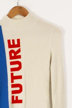 Online From Future Pull blanc et bleu - XS / 34 Multicolore