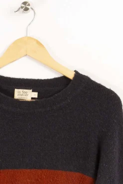 Shop La Fée Maraboutée Pull et violet - S/36 Bleu