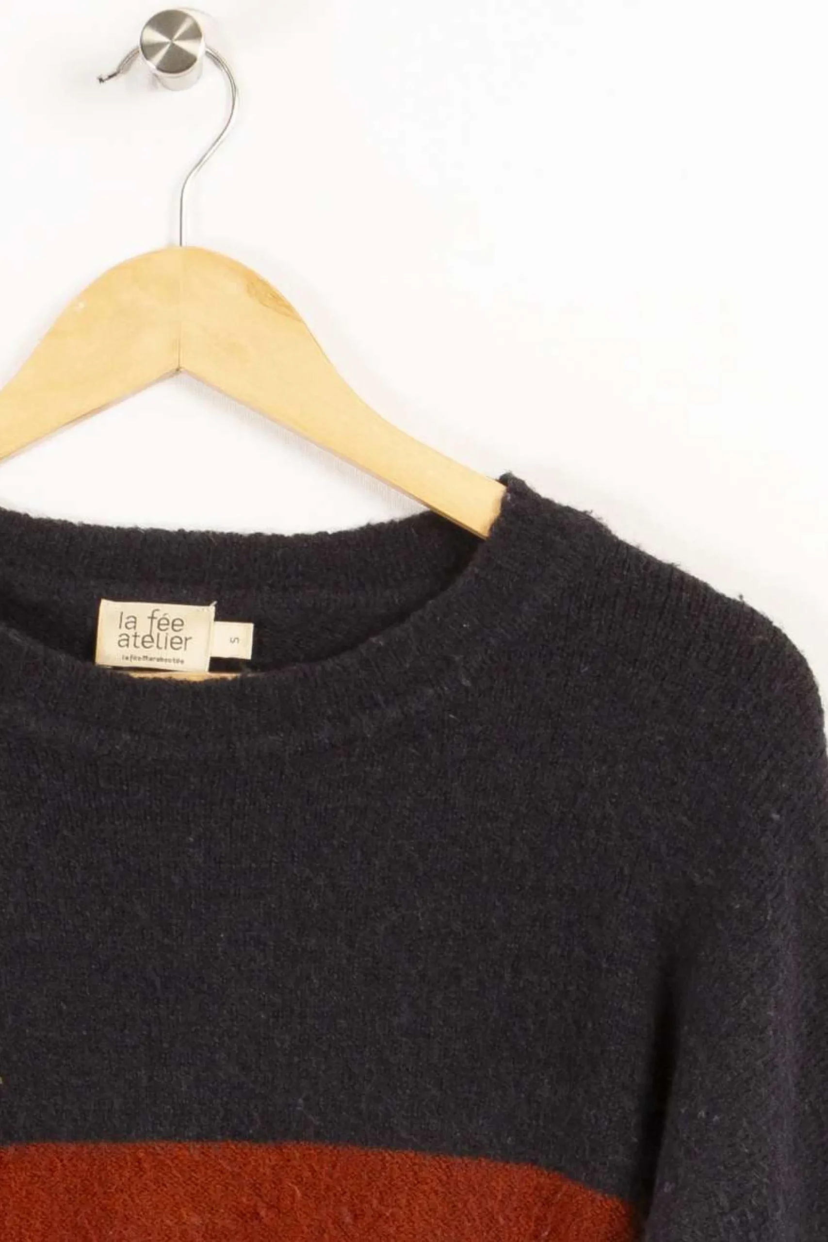 Shop La Fée Maraboutée Pull et violet - S/36 Bleu