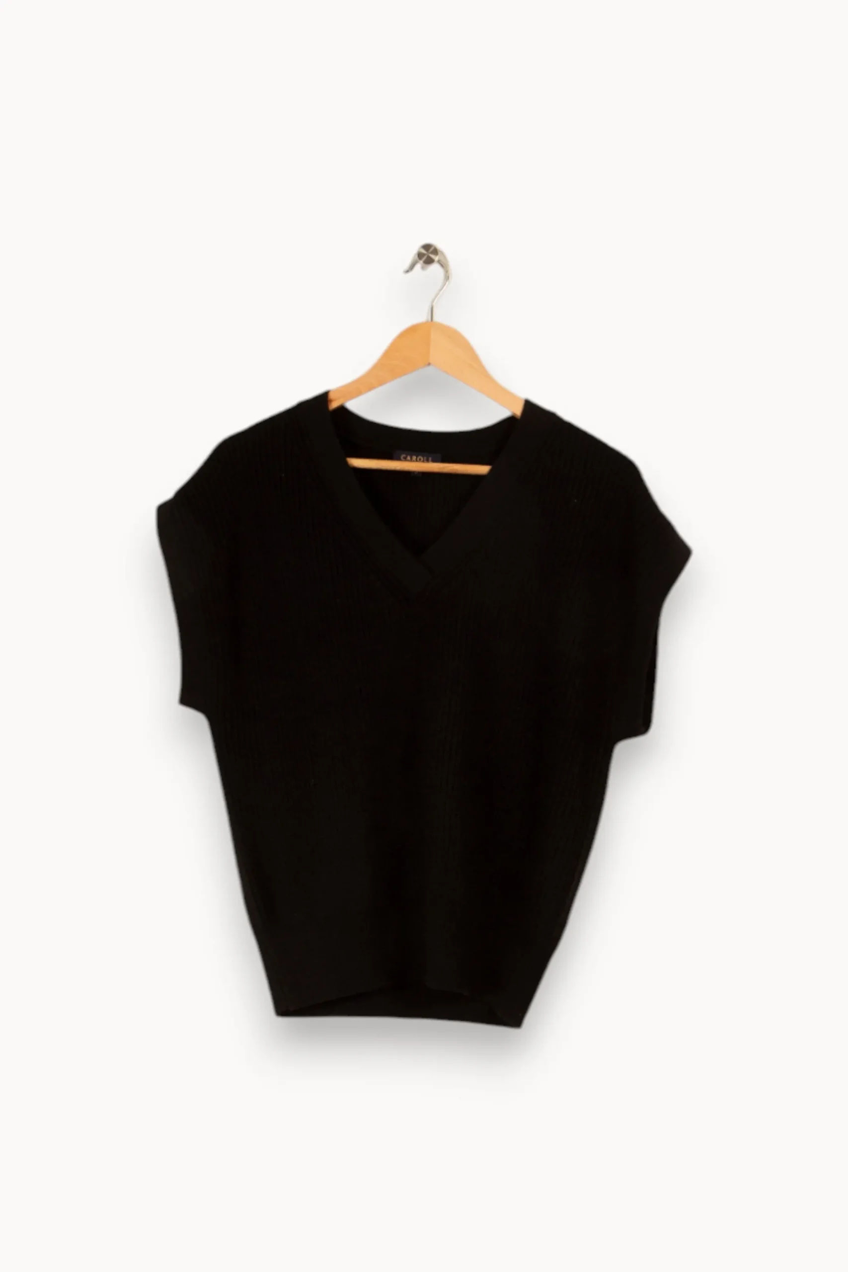 Flash Sale Caroll Pull en laine - Taille S/36 Noir
