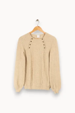 Hot Karl Marc John Pull en maille - Taille M/38 Beige