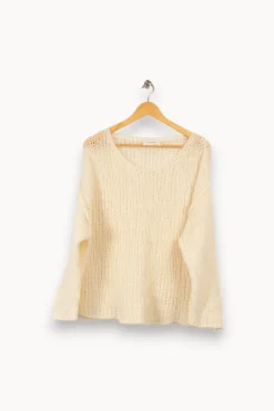 Clearance American Vintage Pull en maille - Taille M/38 Beige