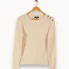 Best Sale Caroll Pull en maille - Taille XS/34 Blanc