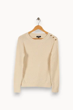 Best Sale Caroll Pull en maille - Taille XS/34 Blanc