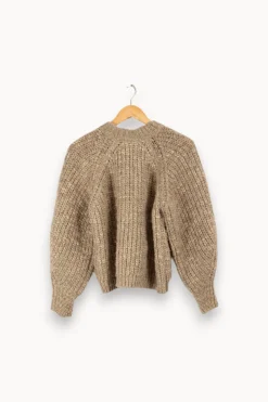 Online ba&sh Pull en maille - Taille S/36 Gris