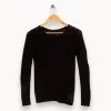 Best IKKS Pull en maille - Taille XS/34 Noir