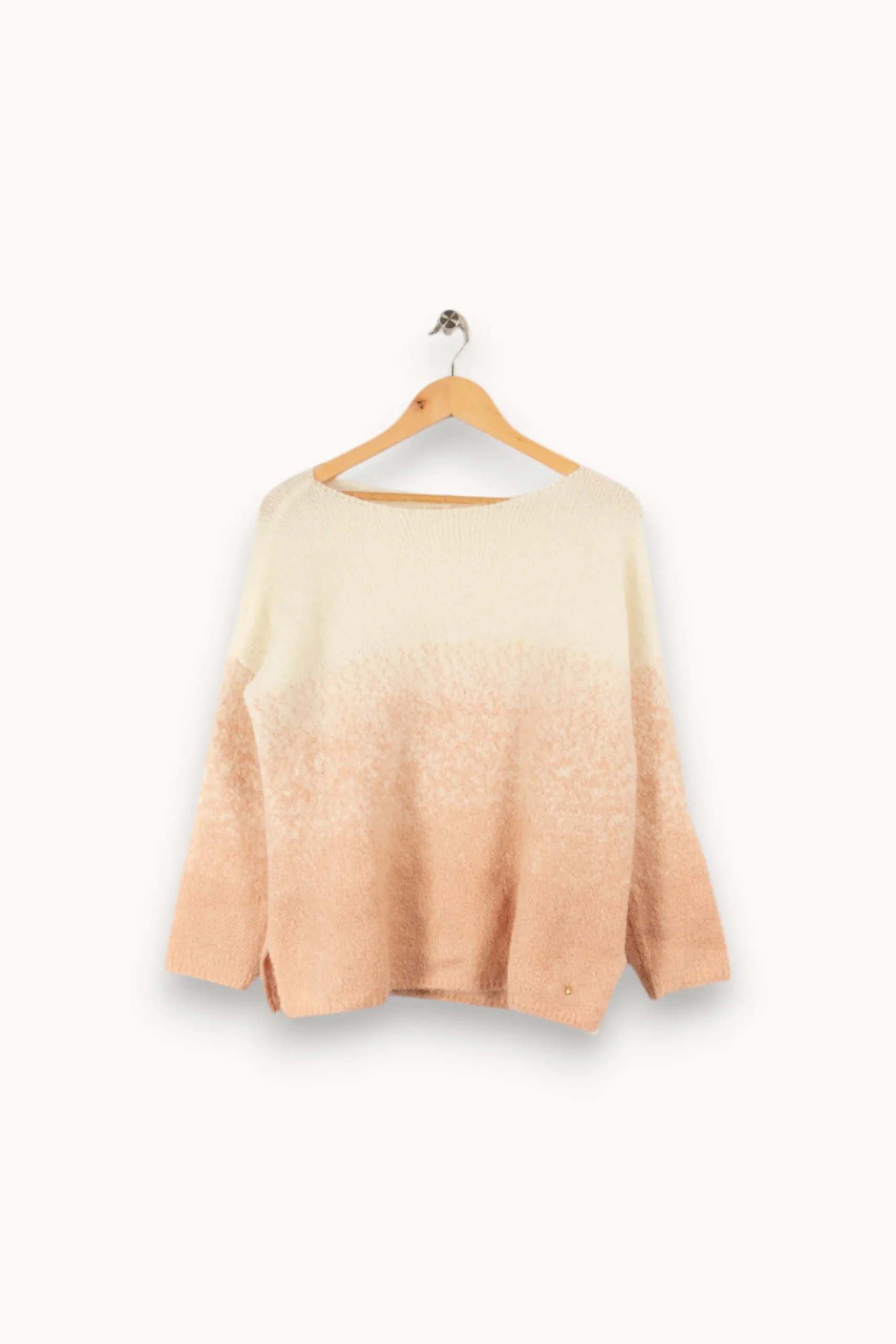 Clearance Des petits hauts Pull en maille et blanc - Taille XS/34 Rose