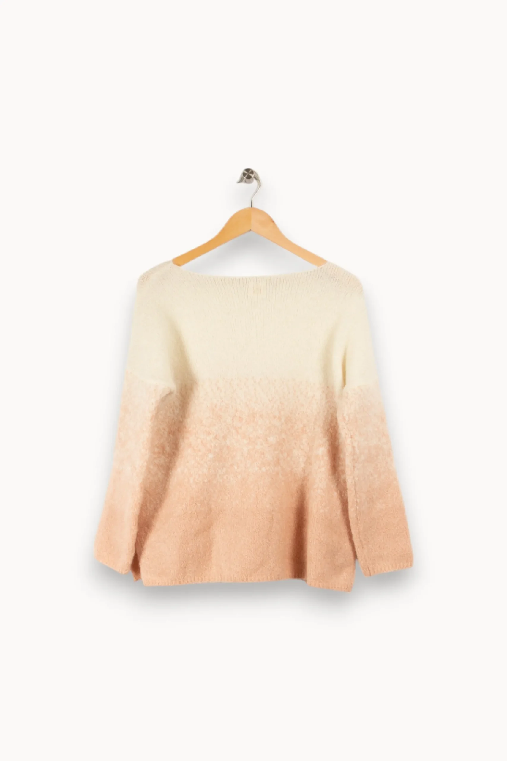 Clearance Des petits hauts Pull en maille et blanc - Taille XS/34 Rose
