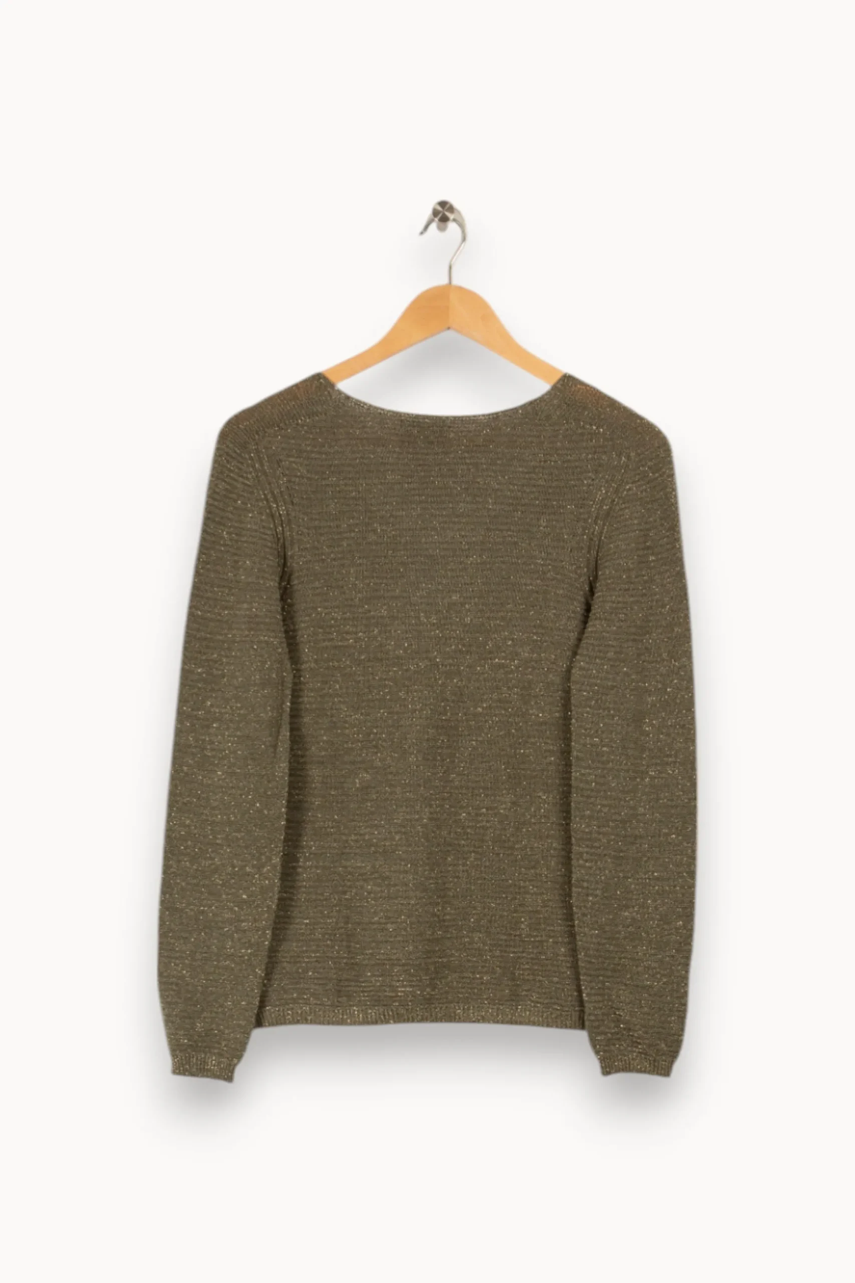 Store Caroll Pull en maille pailleté - Taille S/36 Vert