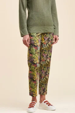 Discount La Fée Maraboutée Pull fluide en lin à manches longues - M Vert