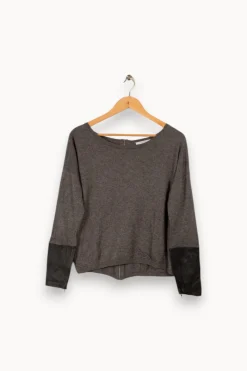 Sale ZAPA Pull bimatière - Taille S/36 Gris