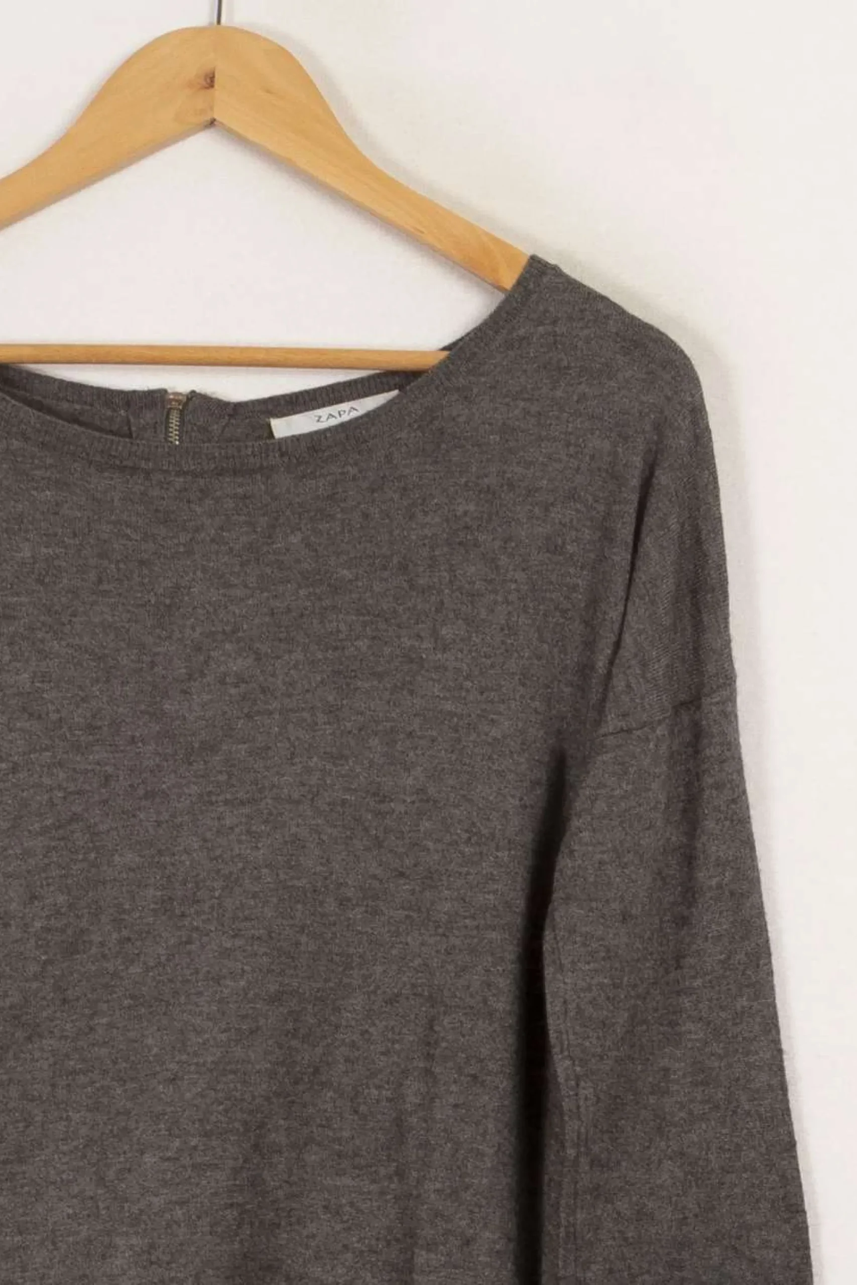 Sale ZAPA Pull bimatière - Taille S/36 Gris