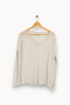 Clearance Suncoo Pull pailleté - Taille M/38 Gris