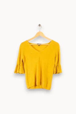 Online Caroll Pull - Taille S/36 Jaune