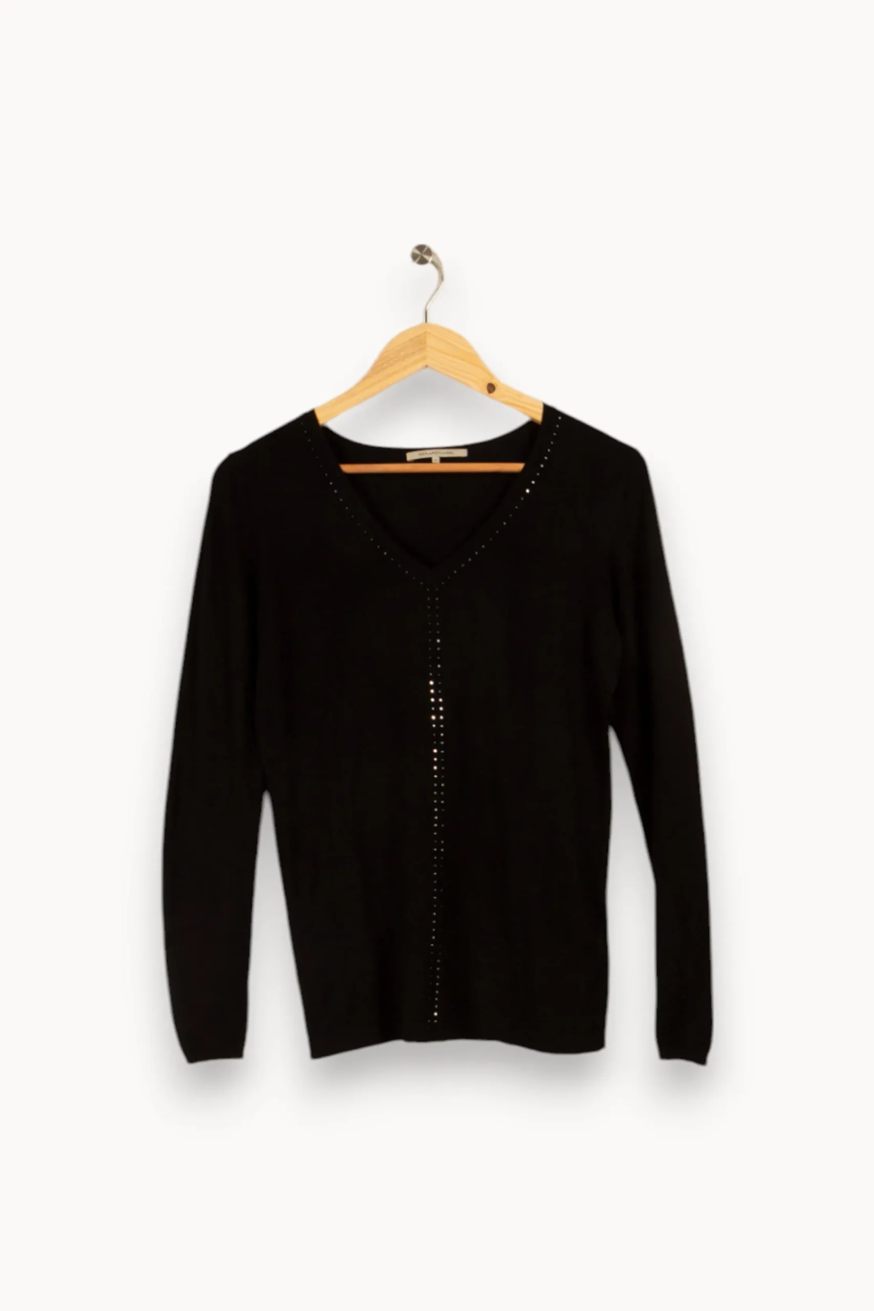Store Gerard Darel Pull léger avec strass - Taille XS/34 Noir